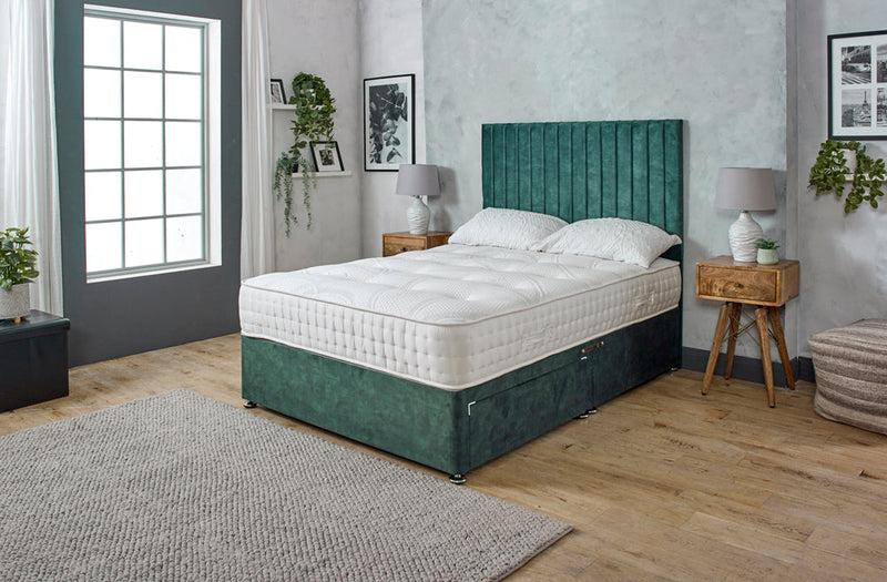 MILLY PANEL DIVAN BED WITH MATTRESS & HEADBOARD OPTIONS