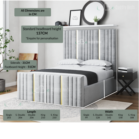 Avery Upholstered Bed Frame With Storage Options