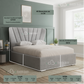 Darcy Wingback Upholstered Bed Frame With Storage Options