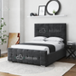 Myla Cube Upholstered Bed Frame With Storage Options