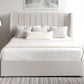Penelope Panel Wingback Divan bed with Floor Standing Headboard & Mattress Options