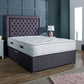 Chelsea Chesterfield Divan bed with headboard and mattress options - Cuddly Beds