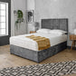 OLIVER 4 PANEL DIVAN BED WITH HEADBOARD & MATTRESS OPTIONS