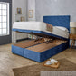 ZEBRA STRIPED OTTOMAN DIVAN BED WITH HEADBOARD & MATTRESS OPTIONS