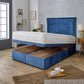 GLORIA STUDDED OTTOMAN DIVAN BED WITH HEADBOARD & MATTRESS OPTIONS