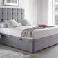 Joseph Cubed Ottoman Divan Bed with Floor Standing Headboard & Mattress Options - Cuddly Beds