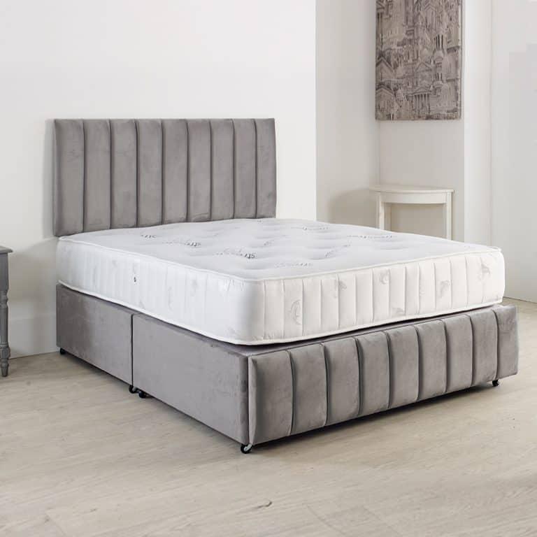 Molly Panel Divan Bed with Headboard, Footboard and Mattress options - Cuddly Beds Ireland